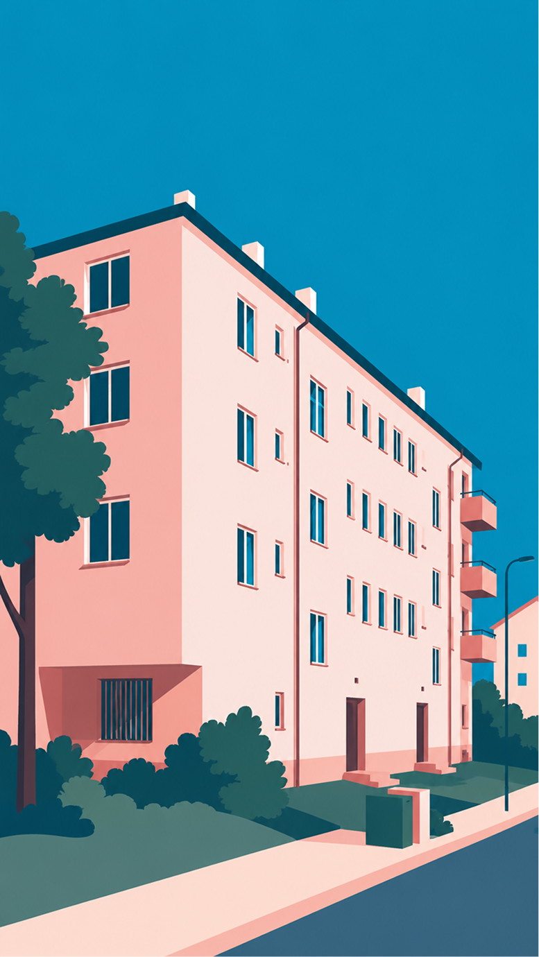 Illustration av föreningens hus